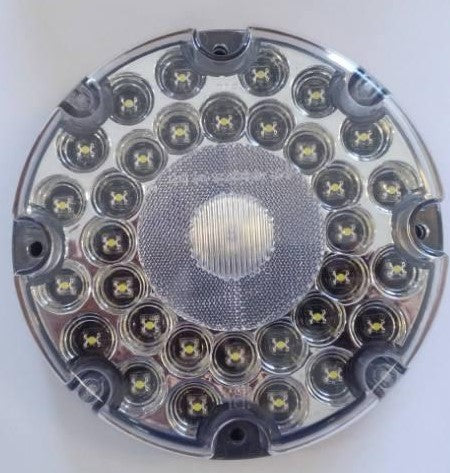 7" LED, 36 LED 7 in Round Reverse Lights, Bus, School Bus Lights, RV. White