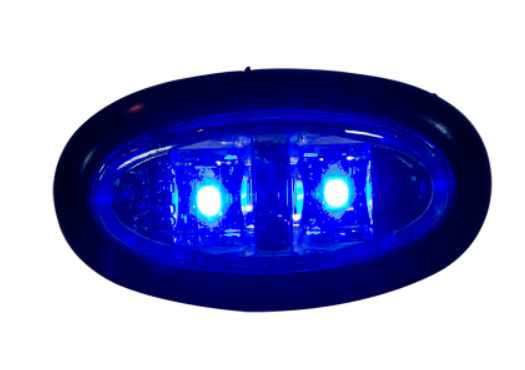 HD21002SMDBC Heavy Duy Lighting2" Mini Oval Clearance Marker Light Blue