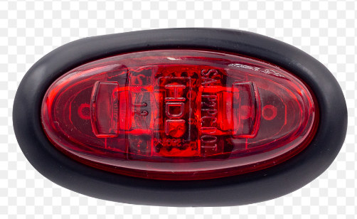 HD21002SMDRC Heavy Duy Lighting2" Mini Oval Clearance Marker Light Red