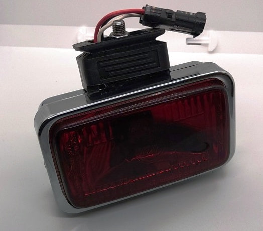 Rectangular Strobe Light - Red