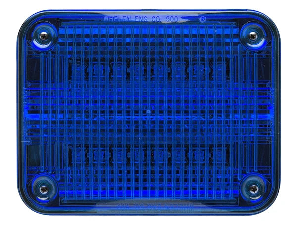 Rectangular Strobe light blue replacement lens